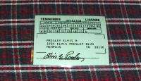 1975 ELVIS PRESLEY TENNESSEE DRIVERS LICENSE LAMINATED  