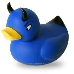  Blue Devil Duck Rubber Duckie: Toys & Games