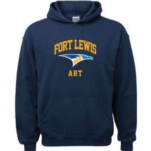  Fort Lewis College Skyhawks Navy Youth Art Arch Hooded 