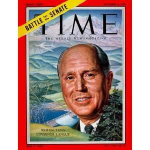  Governor Arthur Langlie by TIME Magazine. Size 8.00 X 10 