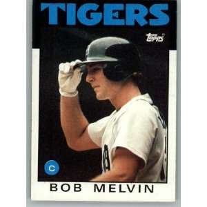  1986 Topps #479 Bob Melvin   Detroit Tigers (Baseball 