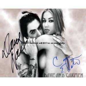  Dave Navarro Carmen Electra Autographed Signed reprint 