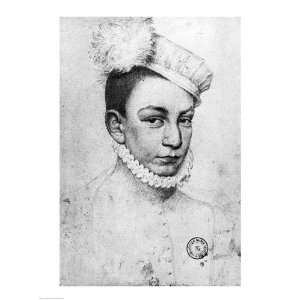  Portrait of King Charles IX of France, 1561 PREMIUM GRADE 