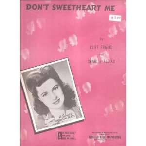    Sheet Music Dont Sweetheart Me Joan Brooks 14 