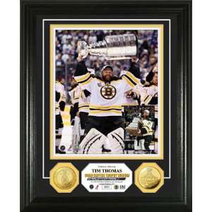  Bruins Tim Thomas Stanley Cup Conn Smythe MVP Gold Coin 