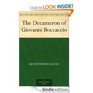 The Decameron of Giovanni Boccaccio Giovanni Boccaccio  