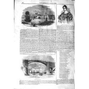  1842 GRACE DARLING VIEW NEWCASTLE SUNDERLAND BRIDGE