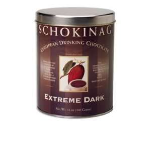 Schokinag Extreme Dark European Drinking Chocolate   12 ounce tin