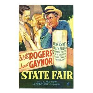  State Fair, Lew Ayres, Janet Gaynor, Will Rogers, 1933 