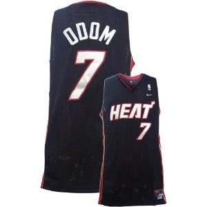  Nike Miami Heat #7 Lamar Odom Black Swingman Jersey 