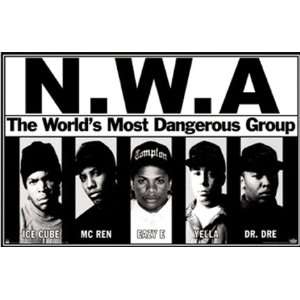  NWA ~ N.W.A. ~Ice Cube, MC Ren, Eazy E, Yella, Dr Dre 