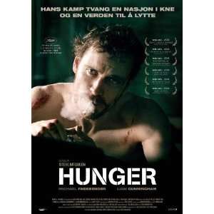  Hunger Poster Norwegian 27x40 Michael Fassbender Stuart 