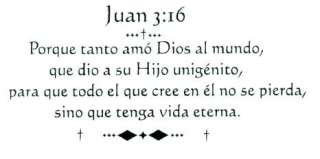 JOHN 3:16 in SPANISH bible verse UM rubber stamp #11  