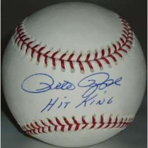  Pete Rose Signed Ball   w/ hit King: Sports & Outdoors