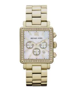 Y10PC Michael Kors Mid Size Hudson Watch, Golden