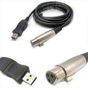 3M USB 2.0 Male to XLR Female Microphone Mic Link Cable Adapter f Win7 
