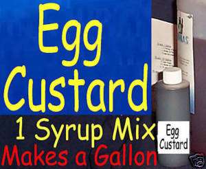 EGG Custard Snow SHAVED ICE Flavored SYRUP MIX GALLON  