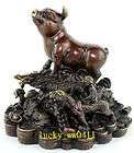 chinese bronze pig statue twelve zodiac statue dragon horse dog
