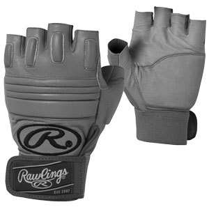 Rawlings Half Finger Linemen Adult Football Gloves  