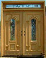 Double French Entry Front Doors Transom Free S&H  