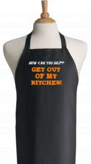 Get Out Of My Kitchen Funny Chef Aprons For Cooking  