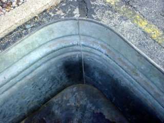 VINTAGE SINGLE GALVANIZED WASH TUB WITH STAND PLANTER COOLER GARDEN 