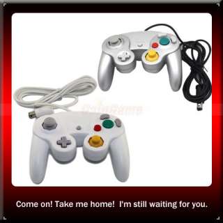 Game Controller For Nintendo GAMECUBE GC White + Silver  