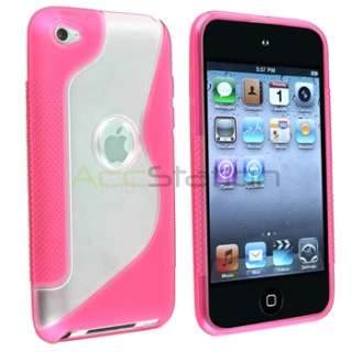  apple ipod touch 4th generation frost clear pink s shape quantity 1