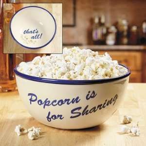    Popcorn is for Sharing Bowl   Tableware & Serveware