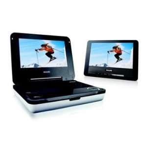 Philips PET708/37 Portable DVD Player with Dual LCD Display Screens 