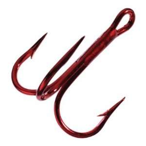  Eagle Claw Lazer Treble Hooks Red Wire Size 2 5 pk Sports 