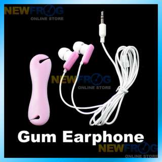 Gum Earbud Headphone Earphone For MP3 Mp4 player P  