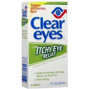  Clear Eyes Itchy Eye Relief Eye Drops 1 oz Health 