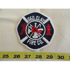  Geo. Clay Fire Company Patch 
