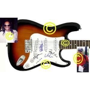  Earth Wind & Fire Autographed Signed Guitar & Proof 