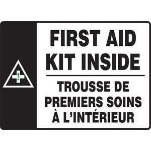 FIRST AID KIT INSIDE (BILINGUAL FRENCH   TROUSSE DE PREMIERS SOINS ? L 