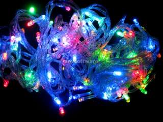   10M ColorFul Flash String Fairy Lights Christmas tree lamp Party 110V