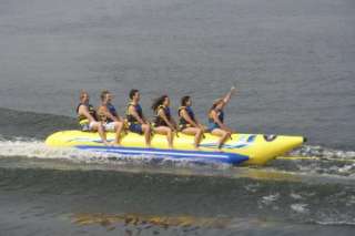 New Waterboggan 6 Person Inflatable Towable Tube Raft  