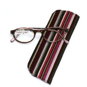Foster Grant Compact Reader Reading Glasses with Carrying Case +2.75