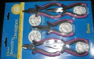 NEW 5 pc Jewelry Making PLIERS Wire CUTTERS bent nose  