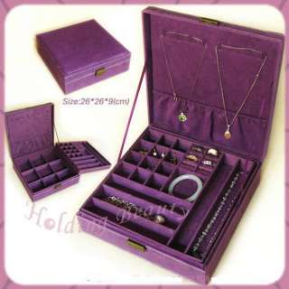 High Capacity Double tier Jewelry Box Storage Case 10L  