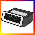 Mini LCD Digital Snooze Temperature White Alarm Clock B