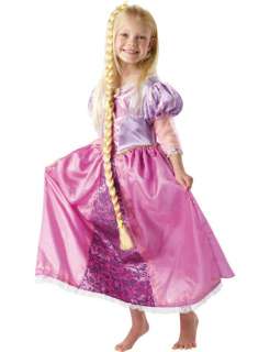   Rapunzel Deluxe Girls Tangled Facy Dress Costume Inc. Hair Braid S M L