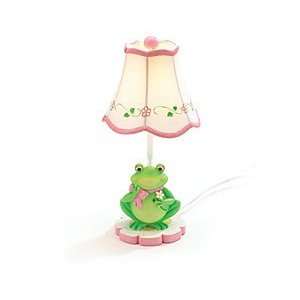  FROG girl pink nursery bedside TABLE LAMP home decor NU 