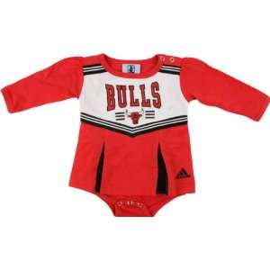   NEWBORN Baby Infant Chicago Bulls Girl Cheer Dress