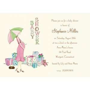   Baby Girl Shower Invitation, by Bonnie Marcus: Health & Personal Care