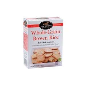  SnapDragon Baked Rice Crisps, Whole Grain Brown Rice, 6 