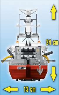 COBI Small Army Battleship 850 Piece Set New ( LEGO compatible 