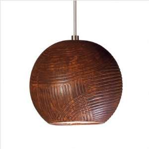  One Light Mini Pendant Finish Spice, Canopy and Transformer Without