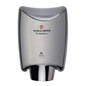 World Dryer K 973 SmartDri Brushed Stainless Steel Hand Dryer, High 